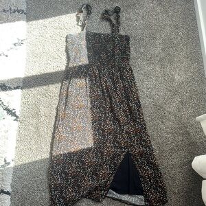 Lush Black and White Midi Dress